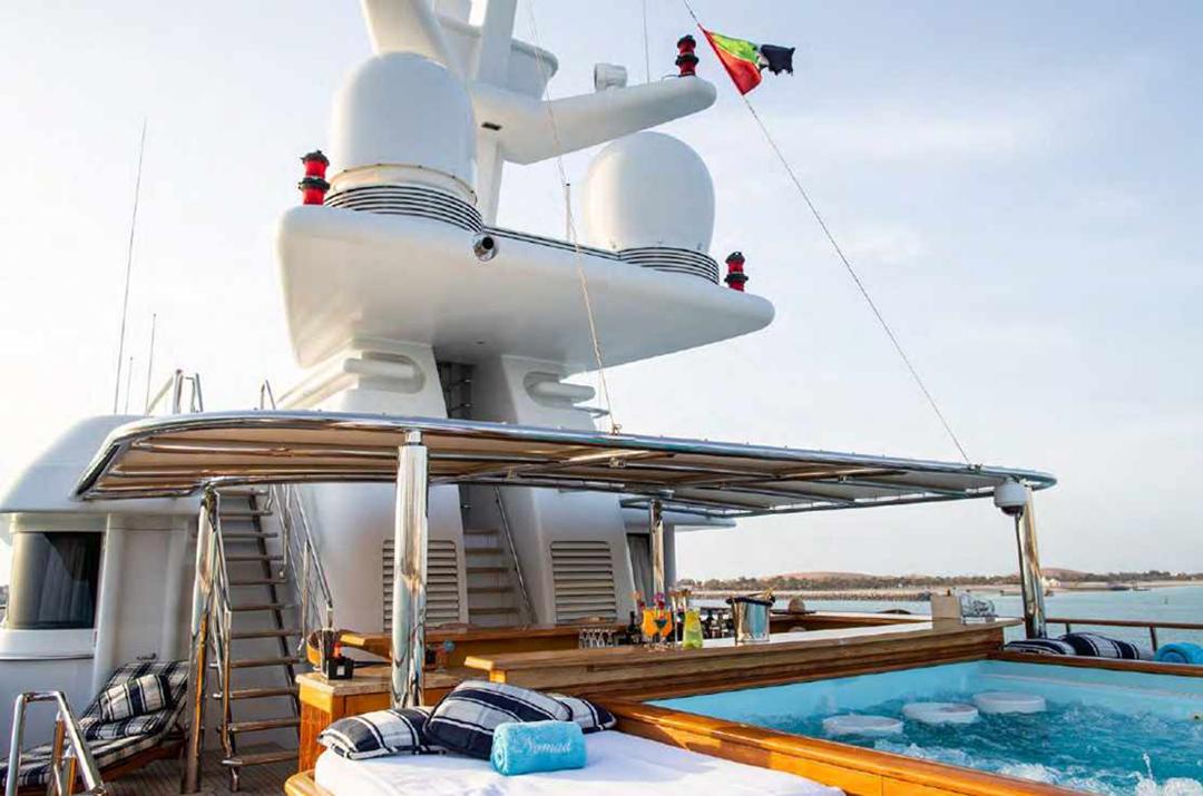 Sun Deck Pool with Swim-Up Bar